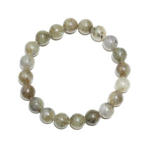 100% Natural 8 mm Smooth Round <b>Beaded</b> <b>Bracelet</b> Healing Labradorite 7 Inches Ball Shape for Gift - Product Image 5
