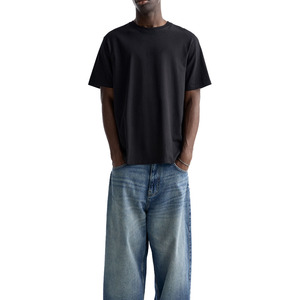 Camisetas Extra Grandes de Alta Calidad para Hombre, Estilo Urbano, Hombros Caídos, Color Sólido, Personalizadas con Logotipo Frontal, 240 g/m², 100 % Algodón - Product Image 3