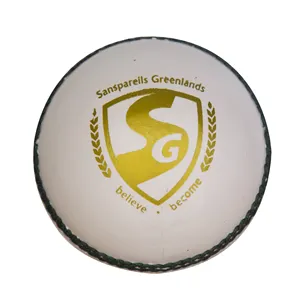 Echtleder original Cricket-Ball SG Marke leichter Wert weiße Farbe professionelles Spiel Übereinstimmung Ball bester Cricket-Übergangs-Ball