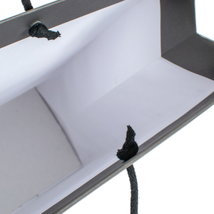 Túi Giấy Hai Lớp Phủ Mờ Sang Trọng Chất Lượng Cao Sản Xuất Tại Ý 60*20*50 Túi Mua Sắm Màu Đen Cho Quần Áo Cửa Hàng Bán Lẻ Bao Bì Quà Tặng - Product Image 3