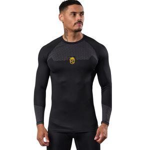 Camiseta de Compresión de Manga Larga para Hombre, Estilo Cargo, Resistente, para Entrenamiento de MMA, Gimnasio y Fitness - Product Image 1