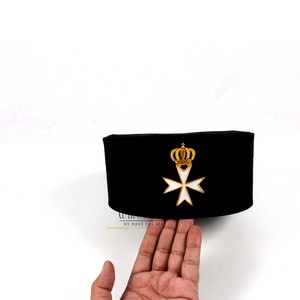 2023 chapeau de régalia maçonnique de haute qualité tous les degrés chapeau de broderie à la main personnalisé - Product Image 6