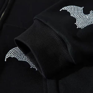 Latest Fashion High Quality Oversize Pullover Wholesale Men <b>Rhinestone</b> <b>hoodies</b> with 100% Cotton Made Casual Wear Men <b>Hoodies</b> - Product Image 6