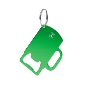 Apribottiglie Portachiavi Sostenibile Berman, Gadget Promozionale Ecologico con Moschettone - Product Image 2