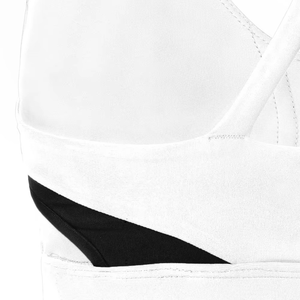 Customizable High- Sports Bra for Women Breathable Square Neck High Support Removable Pads Cut-out Design Washed Finish - Product Image 2