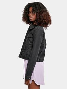 Chaqueta vaquera orgánica OEM negra lavada de alta calidad para mujer, cierre de botones diseñado para mujer para comodidad en todas las estaciones - Product Image 6