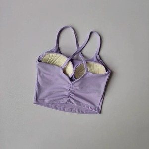 Sujetador deportivo de Yoga con espalda cruzada y transpirable cómodo para mujer, Sujetador deportivo de estilo Simple para ropa deportiva de entrenamiento - Product Image 6