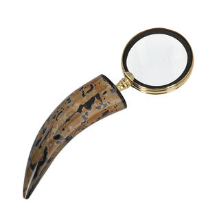Magnifying <b>Glass</b> with Brass Handle Handheld Magnifying <b>Glass</b> Lens Antique Magnifier <b>Reading</b> Inspection Coin - Product Image 1