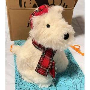 Peluche JC édition limitée Noël West Highland UK, super douce, rembourrée en coton PP, poupée confortable et mignonne, la plus mignonne de Jelly Cat - Product Image 1