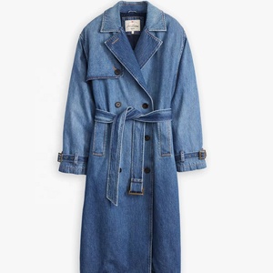 Abrigo vaquero informal de manga larga para mujer, cómodo y versátil, moda otoño 2026 - Product Image 1