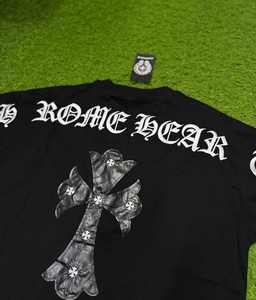 เสื้อยืดแบรนด์เนมผ้าฝ้าย100% ของผู้ชายเสื้อยืดคุณภาพสูงกันยับออกแบบได้ตามต้องการเสื้อผ้าแนวสตรีทแบบหลวมระบายอากาศได้ดี - Product Image 3