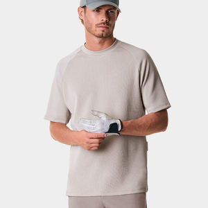 OEM personalizado propio logotipo de la marca de manga corta de alta calidad de los hombres de camisetas 100% algodón transpirable liso de peso pesado de talla grande camiseta - Product Image 2