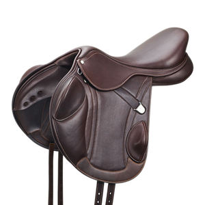 Selle d'équitation en cuir de haute qualité Selle de cheval en cuir occidental Équipement d'équitation - Product Image 1