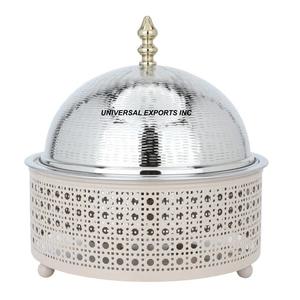 Hotpot de acero inoxidable, vajilla de mesa de forma redonda, cazuela, diseñador de última llegada, calentador de alimentos de Metal - Product Image 1