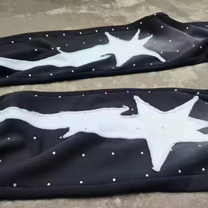 Pantalon de survêtement décontracté pour homme avec broderie effet vieilli, 100 % coton, séchage rapide et respirant, confortable, taille mi-haute, coupe droite - Product Image 6