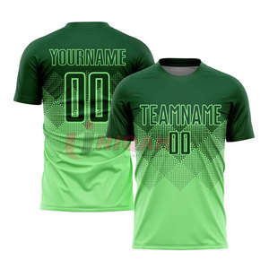 Hauts de maillot de football personnalisés pour femmes 100% polyester à séchage rapide manches courtes Performance optimale pour les ensembles d'uniformes de football - Product Image 1