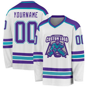 OEM Professional Customized Polyester Sublimation Embroidery Tackle Twill Ice Hockey Jersey for Team Services - Product Image 3