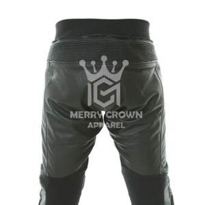 Pantalones de moto de cuero de vaca para hombre personalizados de alta calidad profesional pantalones de moto Bordados y estampados personalizados para hombre - Product Image 5