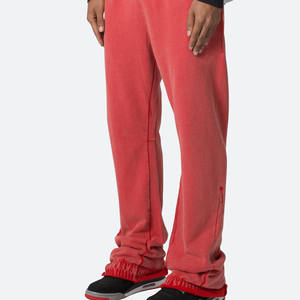 Nouveau pantalon de survêtement évasé Streetwear Logo personnalisé tissu de coton respirant pantalon de survêtement évasé lourd pour hommes - Product Image 1