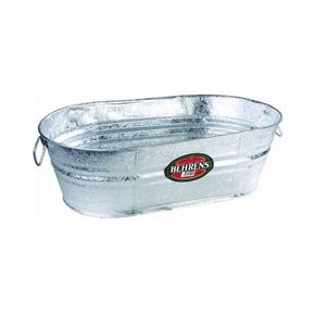 Bañera de maceta galvanizada de gran venta para granja, patio al aire libre, jardín, contenedor de plantas de flores de metal rústico resistente duradero - Product Image 5