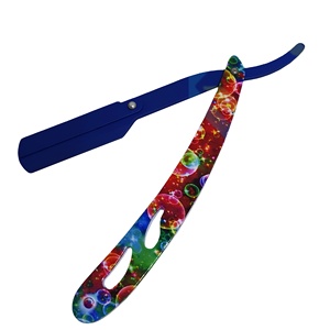 Rasoir de sécurité jetable à lame unique avec pointe revêtue de poudre et manche droit recouvert de papier pour le rasage du visage pour hommes - Product Image 1