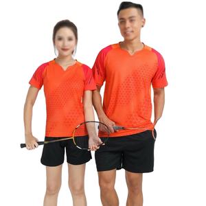 Fourniture en stock : Ensembles de vêtements de sport respirants pour adultes, maillots de tennis de table et de badminton imprimés par sublimation - Product Image 6
