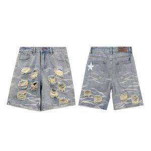 Jeans respirants à séchage rapide pour hommes les plus vendus Shorts personnalisés Jeans droits de style vintage de haute qualité Designers pour shorts d'été - Product Image 1