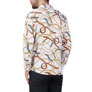 Camisa informal de manga larga de diseño exclusivo para hombre, tela duradera cómoda y elegante, perfecta para salidas de viaje y moda - Product Image 4