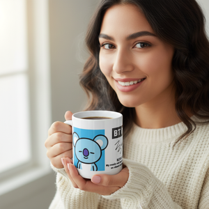 Tazza in Ceramica BT21 con Design Koya, Tazza da Caffè Stampata per Casa, Ufficio e Regalo - Product Image 3