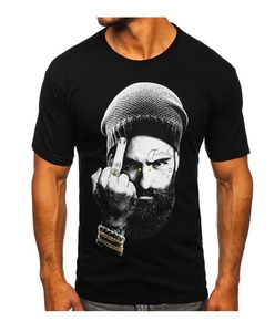 เสื้อยืดคอตตอนถักน้ำหนักมากทรงดรอปโชว์เดอร์ สำหรับผู้ชาย แบบสั่งทำพิเศษ ผ้าฝ้าย 100% 220gsm ปักลาย 3 มิติ สไตล์สตรีทแวร์ - Product Image 5