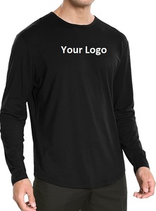 Camiseta de bambú ultrasuave para hombre a la moda, camiseta ligera de manga larga refrescante con dobladillo curvo disponible en fábrica - Product Image 2