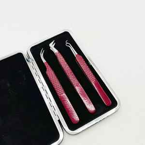 แหนบต่อขนตาปลายแหลมรูปตัว J ทำจากสแตนเลส ปลายหยัก บรรจุภัณฑ์ปรับแต่งได้ โลโก้สั่งทำ ขายส่ง คุณภาพสูง - Product Image 6