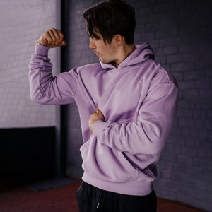 Luxury Oversized Hoodie for <b>Men</b> Heavyweight 500gsm High Quality <b>Thermal</b> <b>Top</b> Pakistan Solid Pattern XL Size Streetwear Winter - Product Image 3