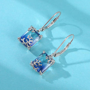 Jeulia Gold Plated Sterling <b>Silver</b> <b>Drop</b> <b>Earrings</b> with Pearl Diamond and Zircon - Product Image 6