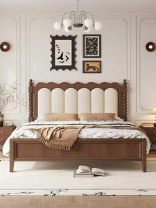 โครงเตียงไม้แอชแท้สไตล์สแกนดิเนเวียน เรียบง่าย - Product Image 1