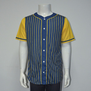 Custom Mens Baseball Uniform <b>Shirt</b> <b>Half</b> <b>Sleeve</b> Button Closure Breathable Polyester Team Wear OEM Pakistan - Product Image 4