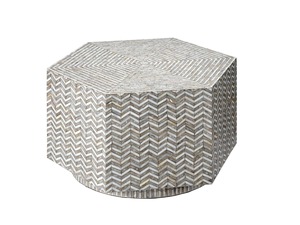 Mesa de Centro Moderna y Ecológica de Madreperla, Hecha a Mano con Incrustaciones de Conchas, Tamaño y Color Personalizables, para Hogar, Oficina, Sala de Estar - Product Image 4