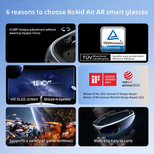 Gafas <span class=keywords><strong>Rokid</strong></span> <span class=keywords><strong>Air</strong></span> AR, Gafas de Realidad Aumentada, Auriculares Inteligentes para Visualización de Video - Product Image 2