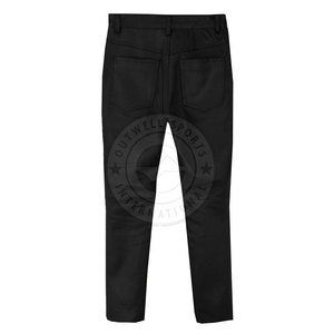Ropa informal Pantalones de cuero de calidad superior para hombre Pantalones ligeros de cuero para hombre más vendidos a la venta - Product Image 2