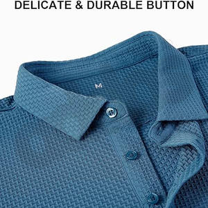 Polos de manga corta para hombre, polos elásticos de golf con cuello, para hombre - Product Image 6