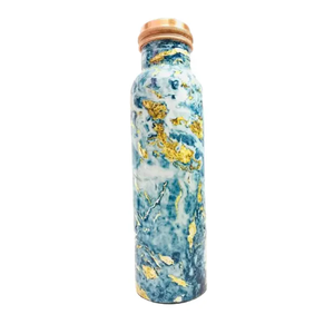 Bouteille d'eau en cuivre à impression personnalisée la plus vendue en métal Avantages pour la santé à un prix de gros abordable - Product Image 1