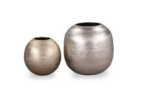 Vase moderne de luxe en métal texture martelée pour la décoration intérieure chambre salon mariage table comme pot de fleur - Product Image 2