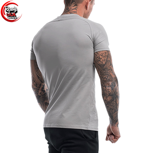 T-shirt de sport décontracté en toile à col rond pour homme, coupe classique, grande taille, écologique, séchage rapide, vêtements de fitness - Product Image 2