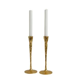 Ensemble de 2 bougeoirs en or de la plus haute qualité, design standard, bougeoirs en métal pour la décoration de la table de la maison, excellent prix - Product Image 1