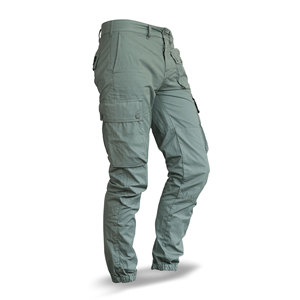 Pantalon cargo vintage pour homme Pantalon de travail durable multi-poches pour l'extérieur pour la construction, la randonnée, le camping, taille moyenne, été léopard - Product Image 1