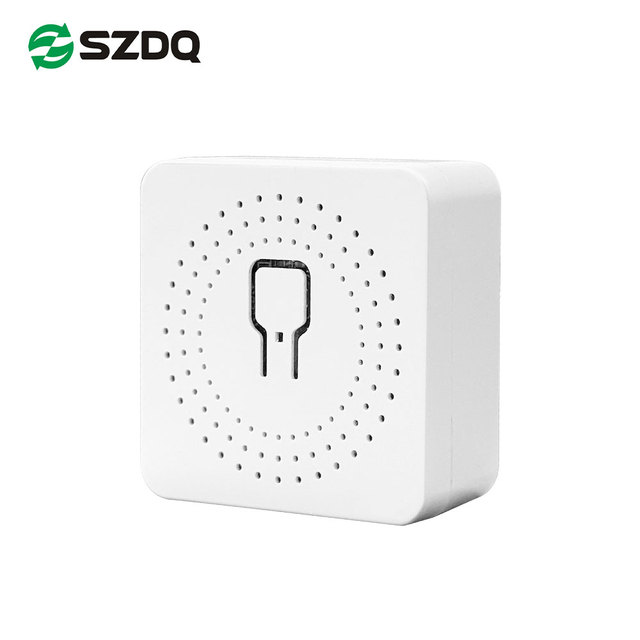 Hot Sales SZDQ Intelligent TuYa Google Home Assistant Voice Control 16A 100-240V Electric Wireless Relay Smart WiFi Light Switch