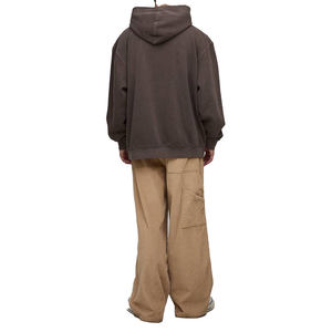 Sudadera con Capucha de Felpa de Algodón Lavado, Unisex, Corte Holgado, Logotipo Minimalista, Ropa Urbana, para Proveedor Mayorista OEM - Product Image 2