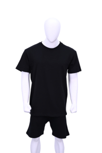 Wholesale Custom Men's Cotton Jersey T Shirt Shorts Set Casual Two Piece Summer <b>Outfit</b> OEM Private Label - Product Image 1