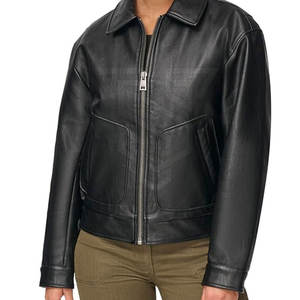 Última chaqueta de cuero de moda para mujer de alta calidad de punto transpirable personalizable a bajo precio - Product Image 5