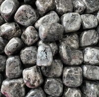 Cristaux naturels polis de Larvikite Pierres dégringolées Cristaux de guérison métaphysique Bonne qualité Chakra d'énergie de guérison forte